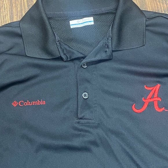 Columbia PFG Fishing Shirt Mens Medium Short Sleeve Alabama Football Omni-Shade - Picture 2 of 7